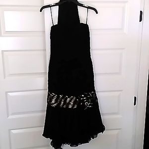 Black high low formal dress
